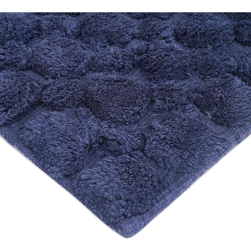 Коврик для ванной Bubbles темно-синего цвета Essential, 50х80 см
