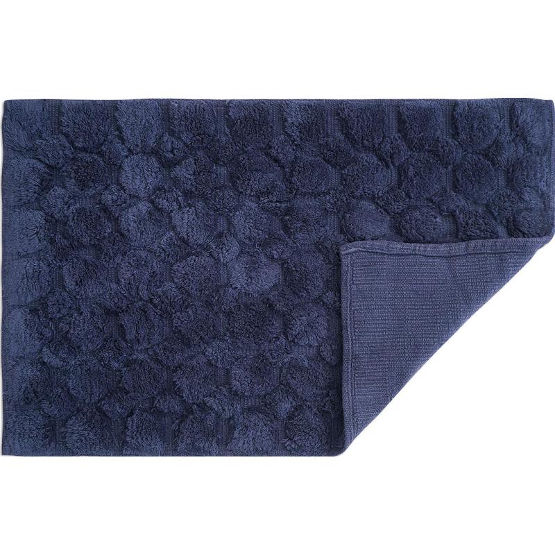 Коврик для ванной Bubbles темно-синего цвета Essential, 50х80 см