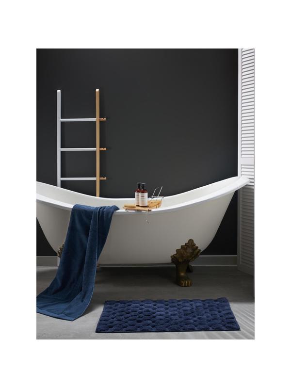 Коврик для ванной Bubbles темно-синего цвета Essential, 50х80 см