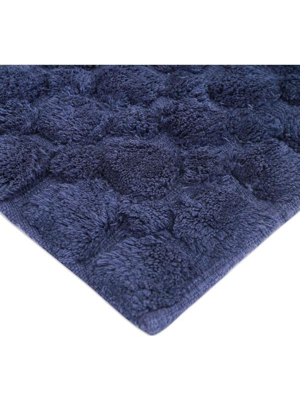 Коврик для ванной Bubbles темно-синего цвета Essential, 50х80 см