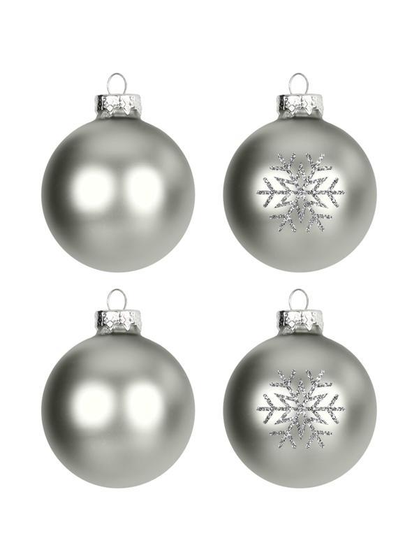 Набор шаров подвесных из стекла, наб.4 шт / 6х6х6см арт.93201