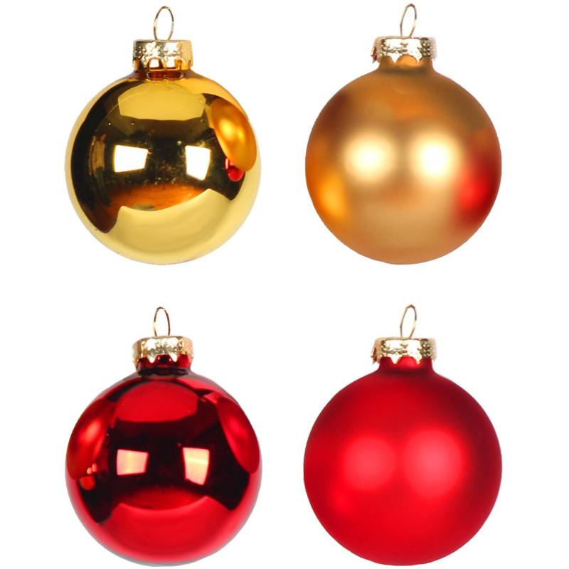 Набор шаров подвесных из стекла, наб.4 шт / 6х6х6см арт.93197