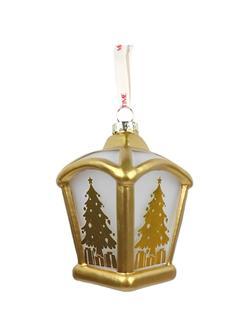 Игрушка НГ подвесная стекло с подсветкой LR44, 1,5 В,110 мА/ч 7x9x7см,93358