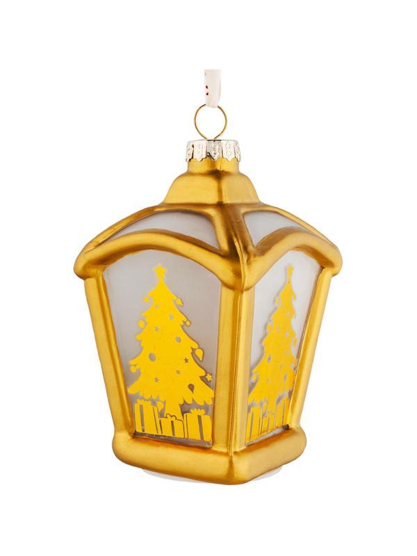 Игрушка НГ подвесная стекло с подсветкой LR44, 1,5 В,110 мА/ч 7x9x7см,93358