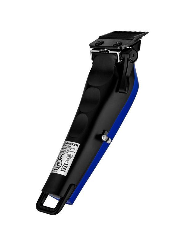 Машинка для стрижки BRAYER 3404BR, лит. бат.1x2500 мАч,сталь.лезв,8 насадок