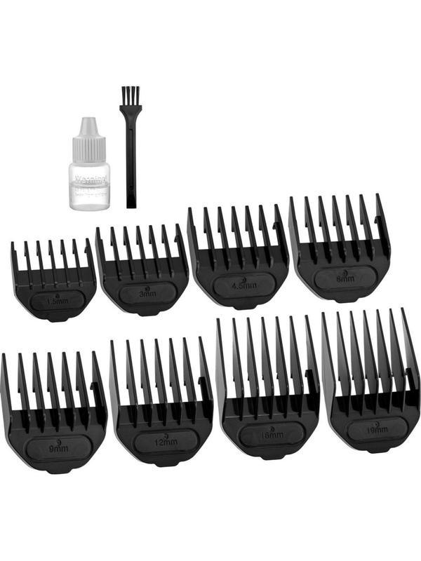 Машинка для стрижки BRAYER 3404BR, лит. бат.1x2500 мАч,сталь.лезв,8 насадок