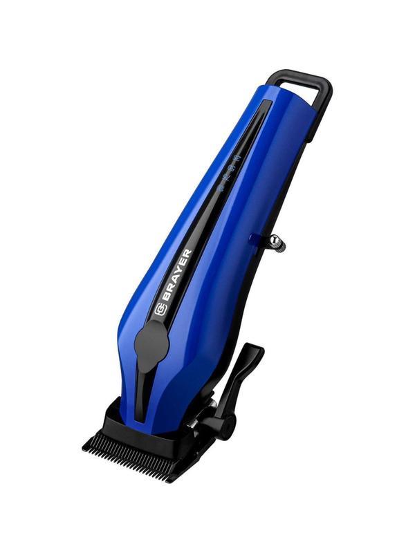 Машинка для стрижки BRAYER 3404BR, лит. бат.1x2500 мАч,сталь.лезв,8 насадок