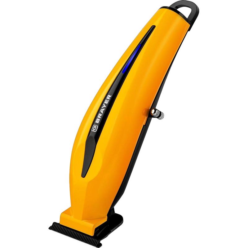 Машинка для стрижки BRAYER 3405BR, лит.бат.1x2000 мАч,сталь.лезв,4 насадки