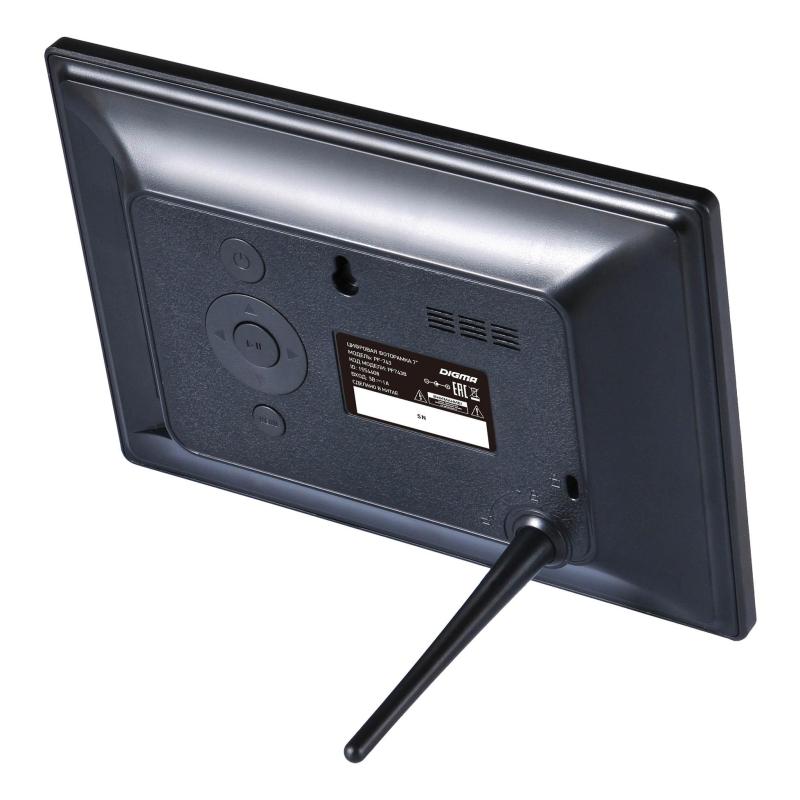 Фоторамка Digma 7 PF-743 IPS 1024x600 черный пластик