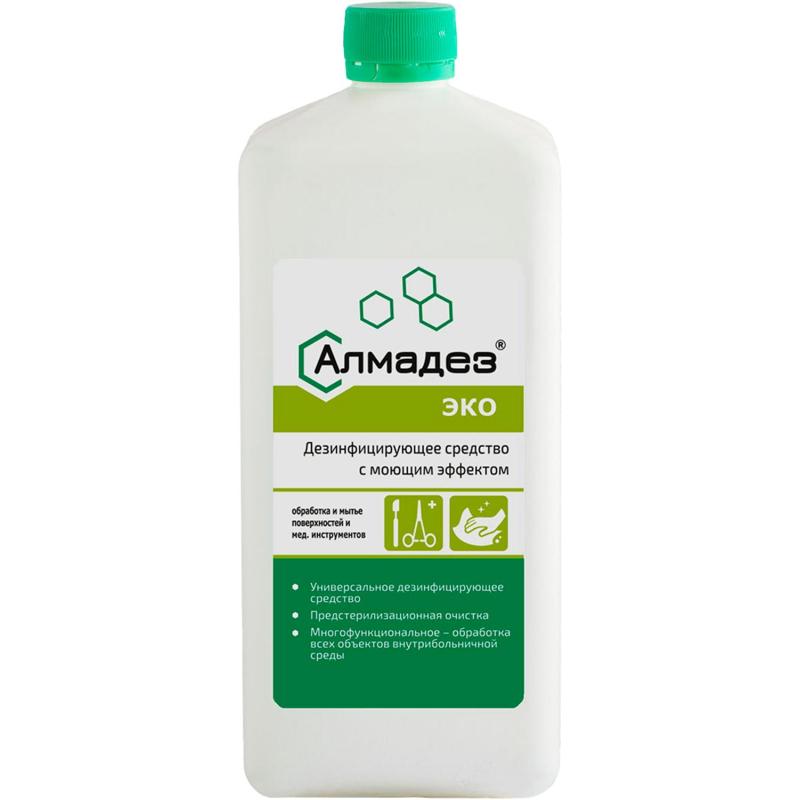 Дезинфицирующее средство Алмадез-Эко, 1 л, концентрат, крышка