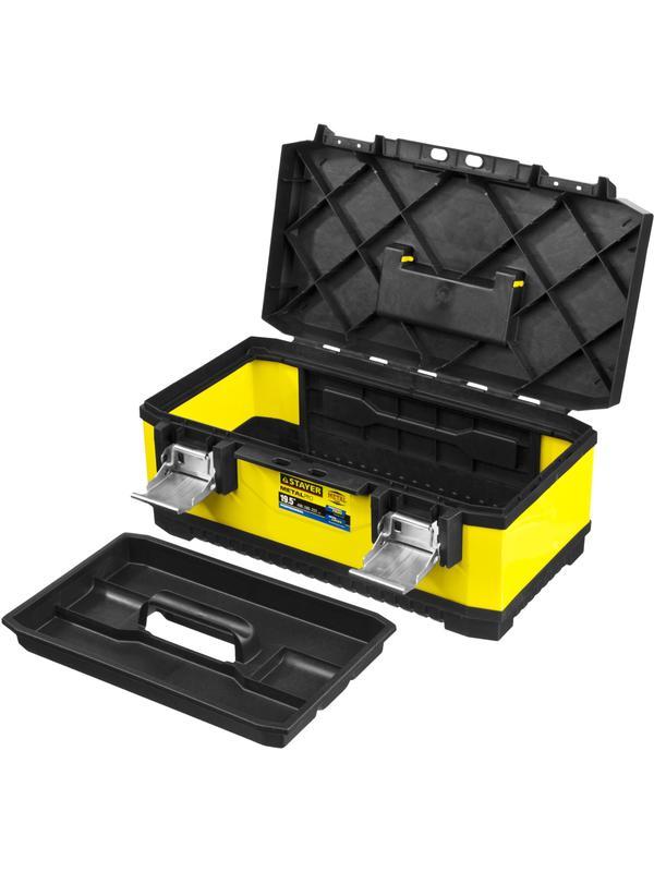STAYER METALPRO, 498 х 289 х 222 мм, (19.5″), металлический ящик для инструментов, Professional (2-38011-18)