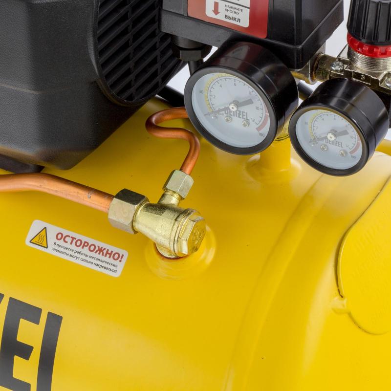 Компрессор поршневой DENZEL DK1500/24, Х-PRO 230 л/мин, 24л (58063)