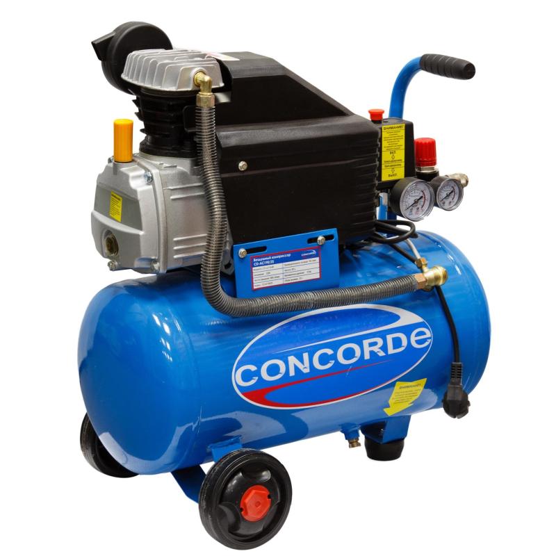 Компрессор поршневой Concorde 190л/мин, 25л, 1.8кВт (CD-AC190/25)