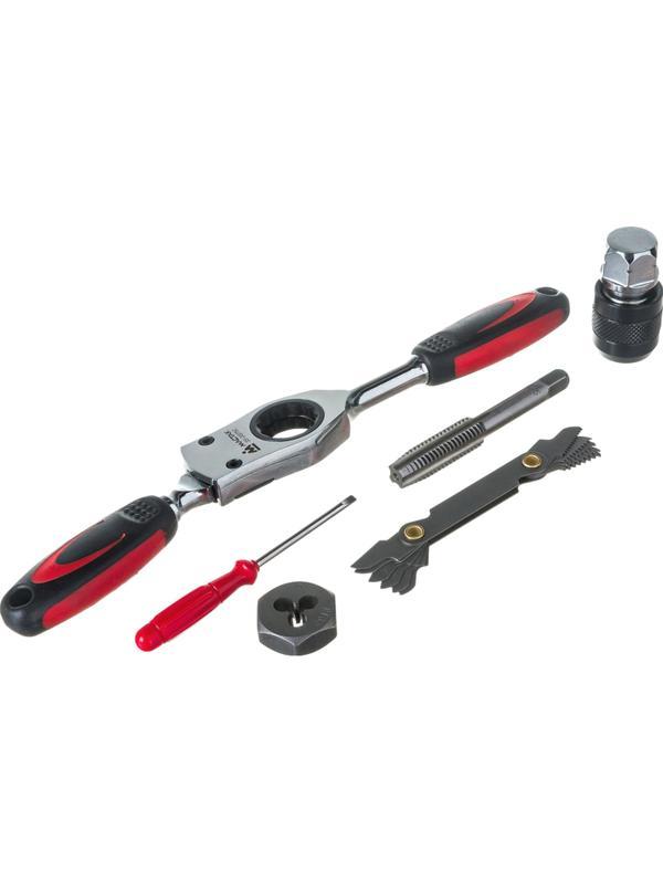 Набор метчиков и плашек SK-5 M3-M12, 1/8-1/2, кейс, 75 предметов МАСТАК