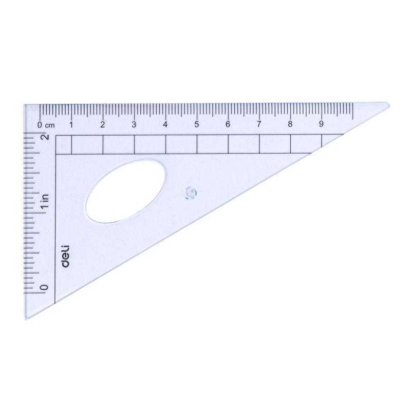Набор чертежный Deli E9597 малый: лин 15см,угольн 10 и 7см,трансп 8см,прозр