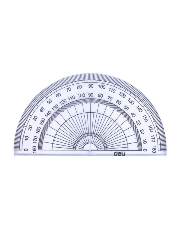 Набор чертежный Deli E9597 малый: лин 15см,угольн 10 и 7см,трансп 8см,прозр