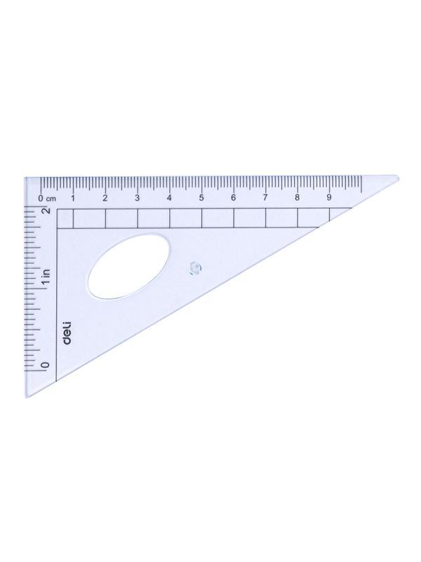 Набор чертежный Deli E9597 малый: лин 15см,угольн 10 и 7см,трансп 8см,прозр