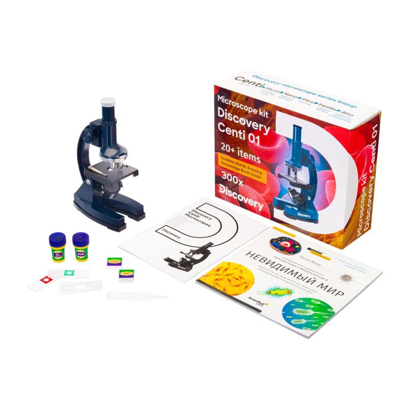 Микроскоп Discovery Centi 01 набор с книгой, 78238