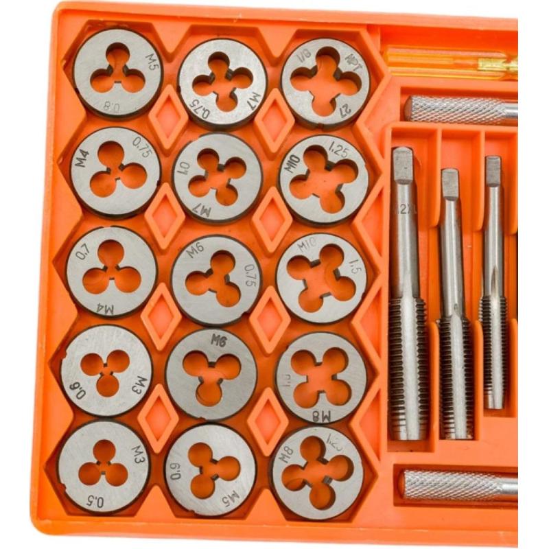 Набор плашек и метчиков Квалитет 40 шт