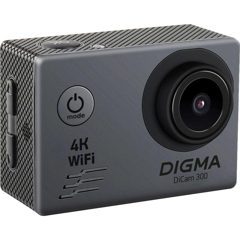 Экшн-камера Digma DiCam 300 серый