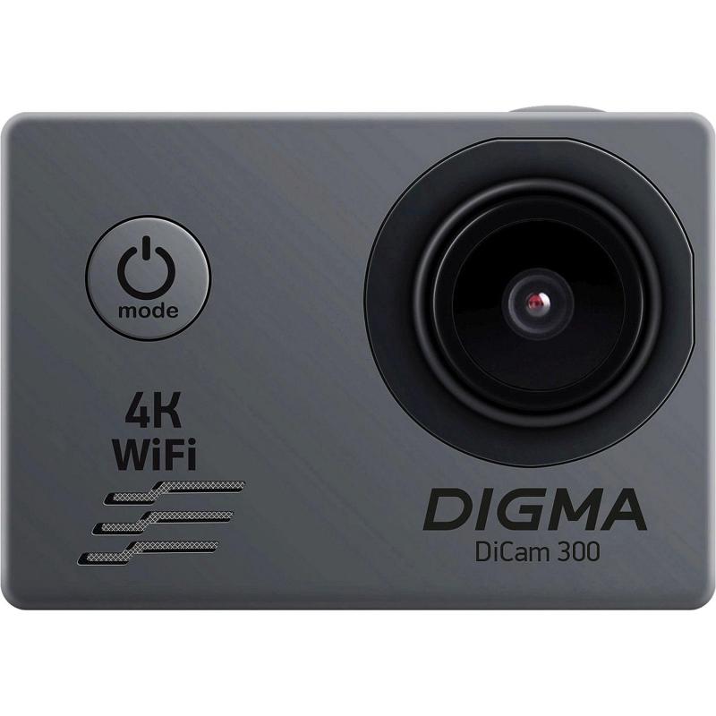 Экшн-камера Digma DiCam 300 серый