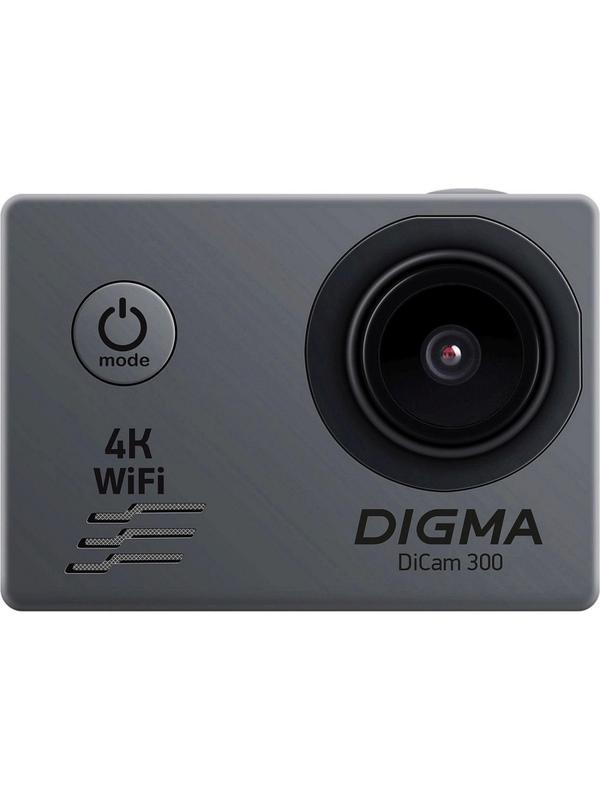 Экшн-камера Digma DiCam 300 серый