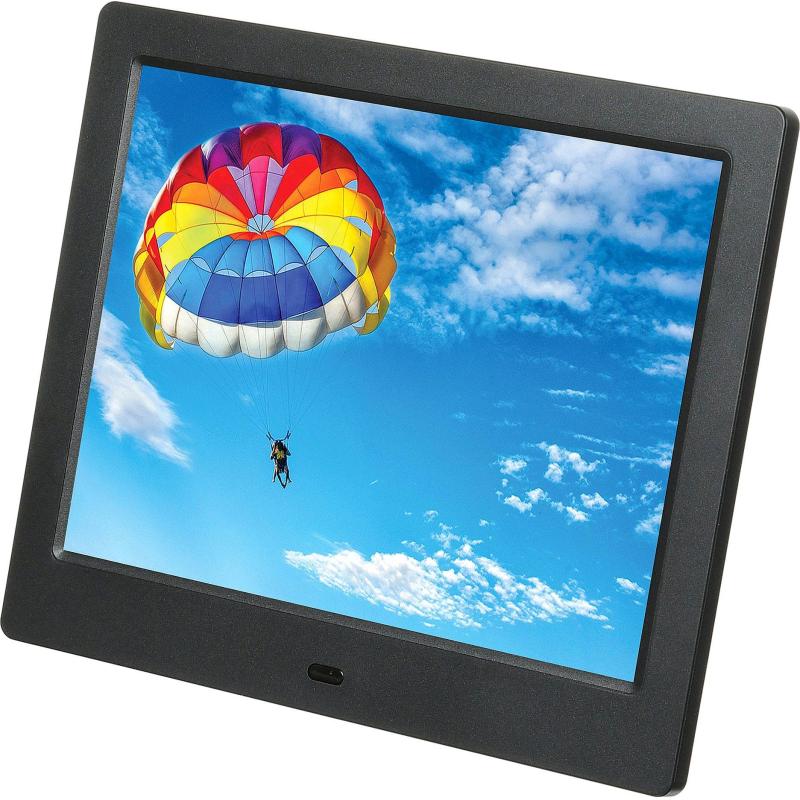 Фоторамка цифровая Digma 8 PF-843 IPS 1024x768 черный пластик ПДУ Видео