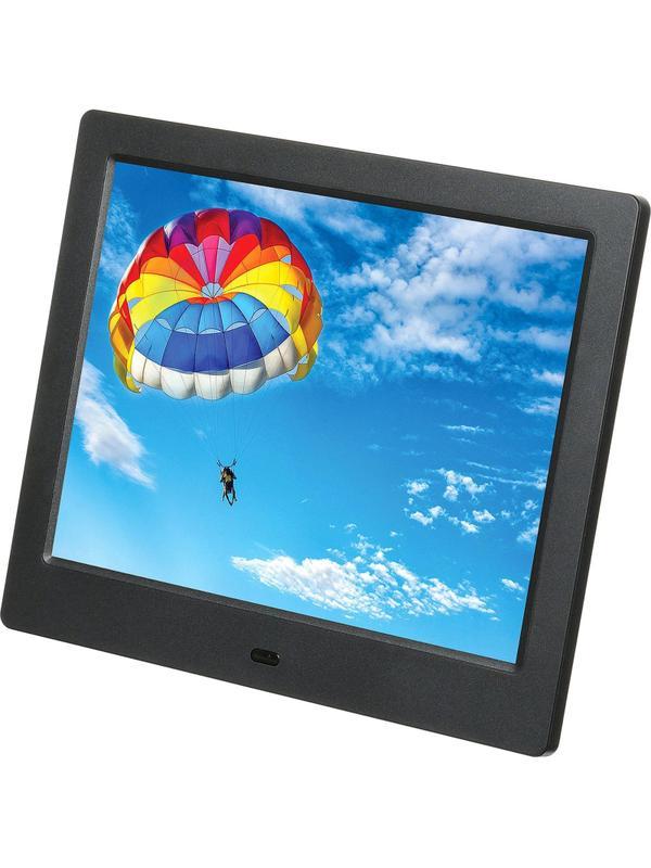 Фоторамка цифровая Digma 8 PF-843 IPS 1024x768 черный пластик ПДУ Видео