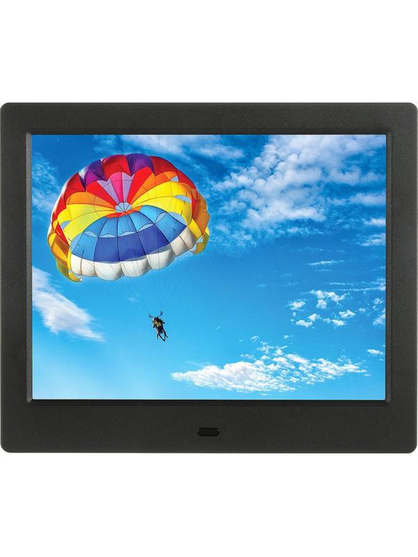 Фоторамка цифровая Digma 8 PF-843 IPS 1024x768 черный пластик ПДУ Видео