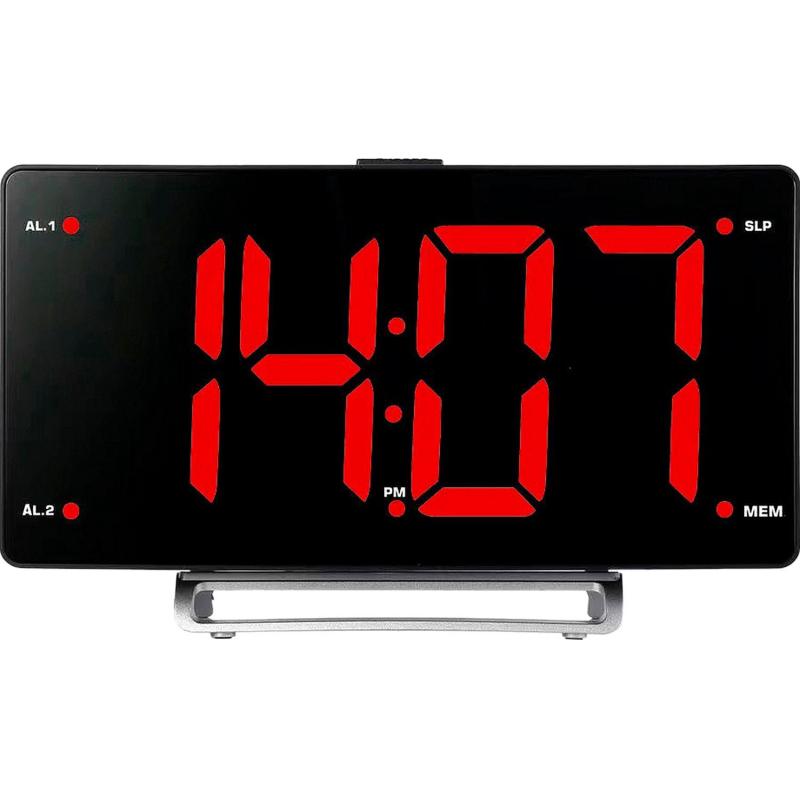 Радиобудильник Hyundai H-RCL246 черный LCD подсв:красная часы:цифровые FM