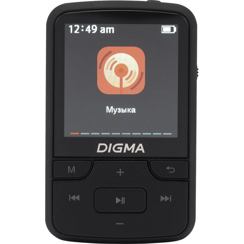 Плеер MP3 Digma Z5, Hi-Fi Flash, BT 16Gb черный/1.54/FM/microSD/microSDHC