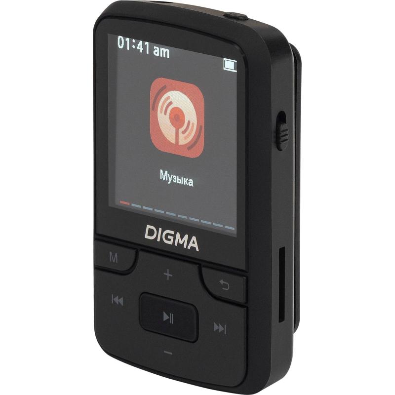 Плеер MP3 Digma Z5, Hi-Fi Flash, BT 16Gb черный/1.54/FM/microSD/microSDHC