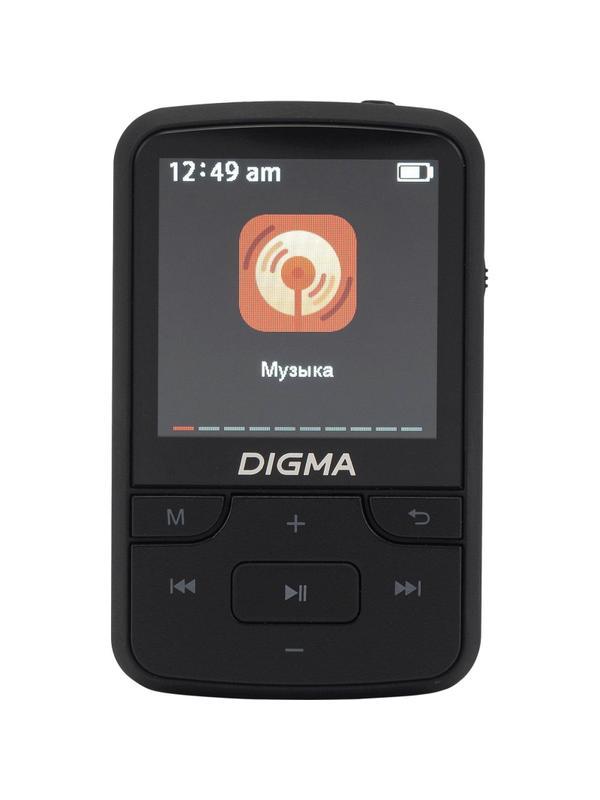 Плеер MP3 Digma Z5, Hi-Fi Flash, BT 16Gb черный/1.54/FM/microSD/microSDHC