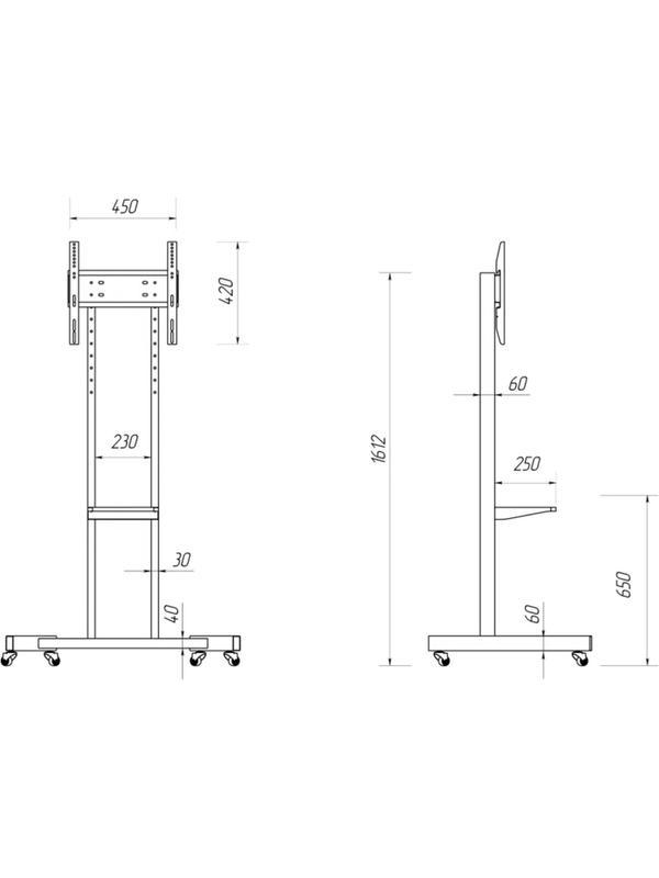 Стойка мобильная BM Group для интерактивных панелей SD-1 new