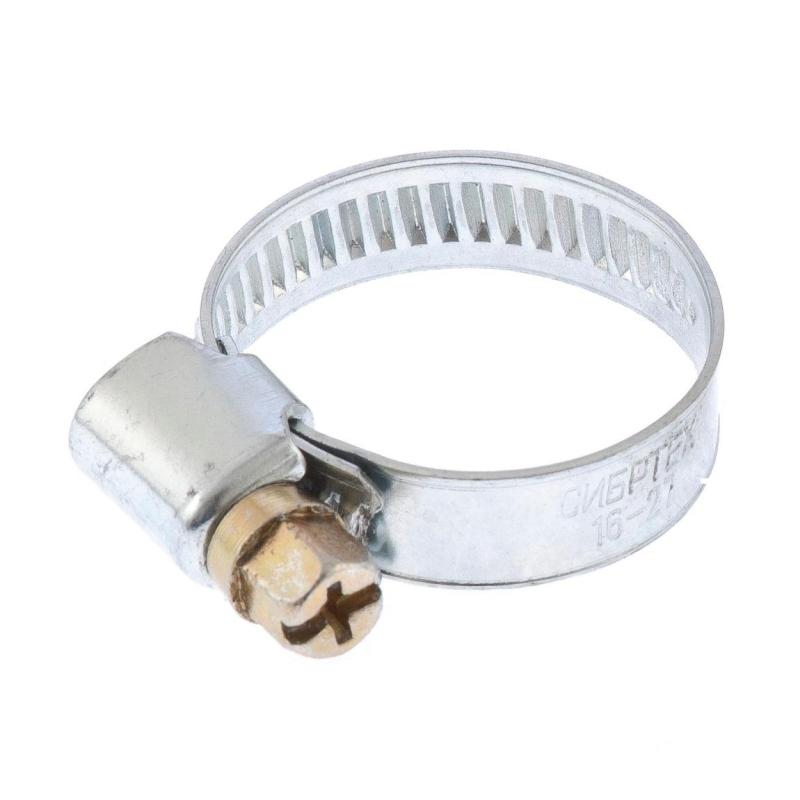 Хомут металлический Сибртех 20-32 мм, болтовое крепление, 2шт. (47658)