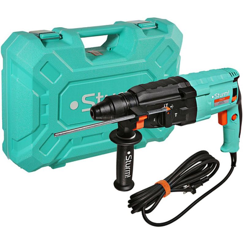 Перфоратор Sturm!, 800Вт, 24мм, 3Дж, 0-5600уд/мин, 0-1200об/мин RH2524BR