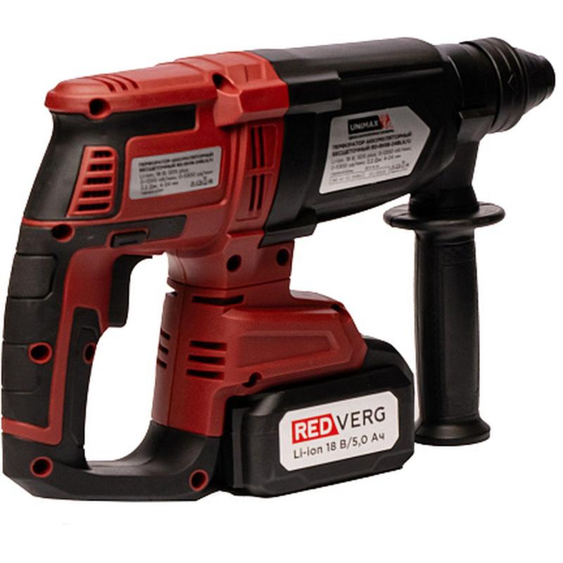 Перфоратор аккумуляторный бесщеточный REDVERG RD-RH18-24BLK/U