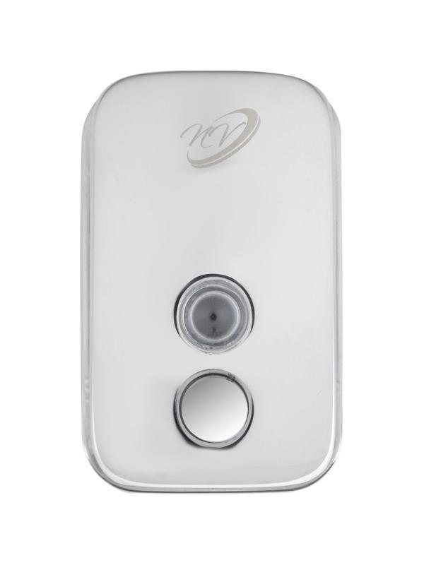 Дозатор для жидкого мыла нержавеющая сталь 500мл глянц 98х108х150 NV-2201