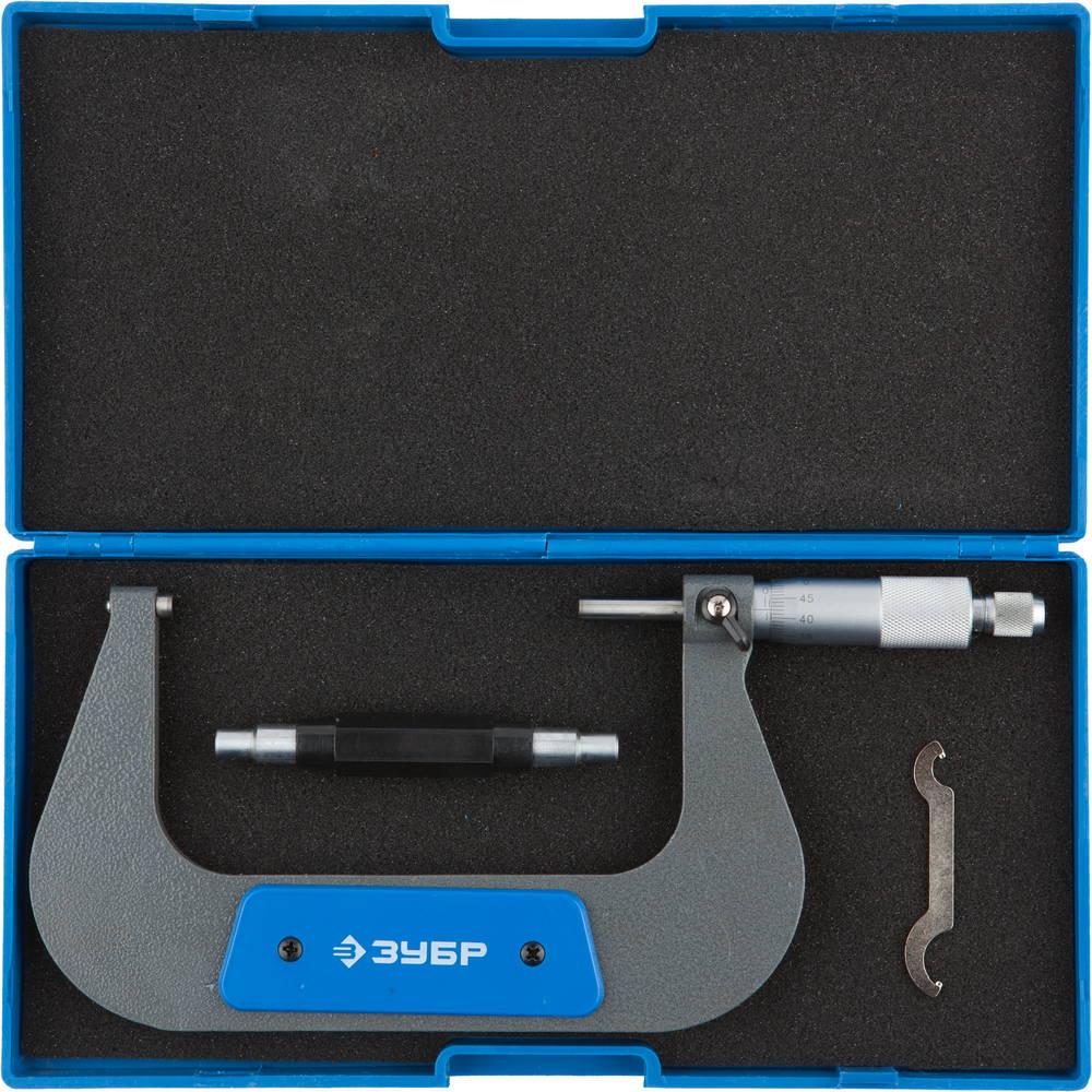 ЗУБР МК 125, 100 - 125 мм, гладкий механический микрометр (34480-125)