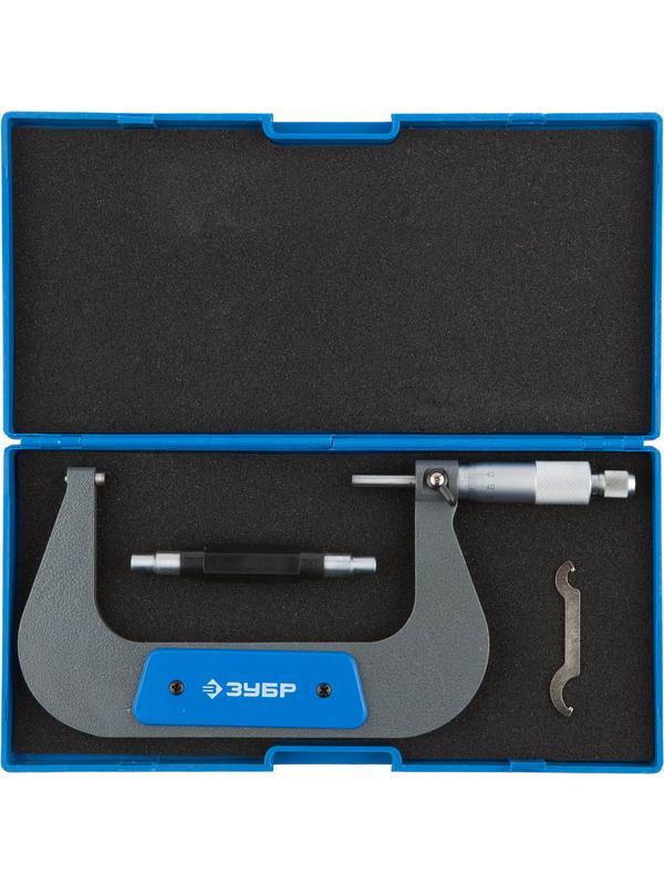 ЗУБР МК 125, 100 - 125 мм, гладкий механический микрометр (34480-125)