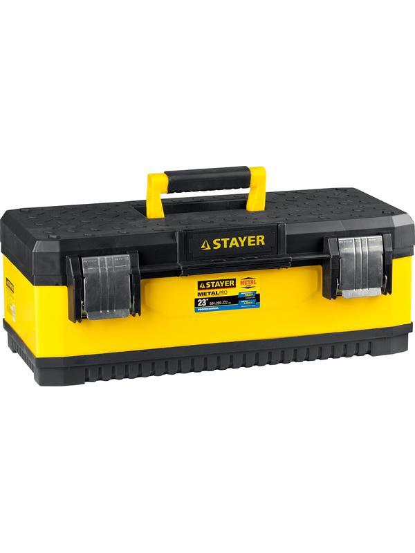 STAYER METALPRO, 584 х 289 х 222 мм, (23″), металлический ящик для инструментов, Professional (2-38011-21,5)