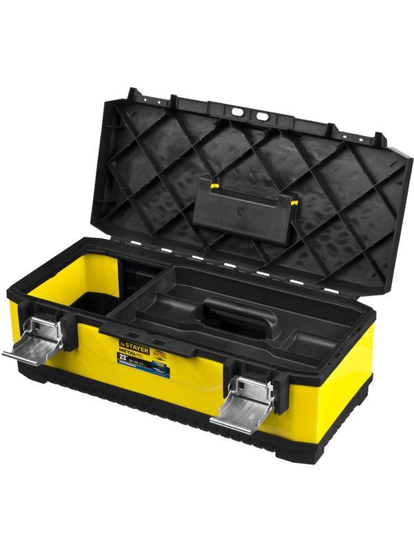 STAYER METALPRO, 584 х 289 х 222 мм, (23″), металлический ящик для инструментов, Professional (2-38011-21,5)