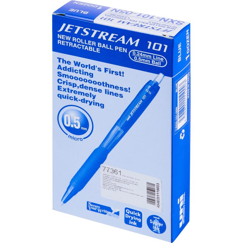Ручка шариковая автомат. Jetstream SXN-101-05 син,0,5,масл,манж