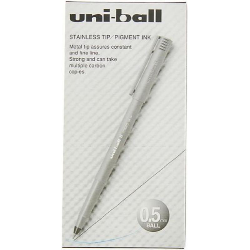 Роллер Uni-Ball II Micro 0,5мм, синий, UB-104