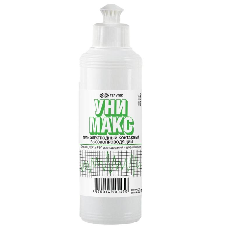 Гель для ЭКГ УНИМАКС 250г/бут. 40 шт/уп