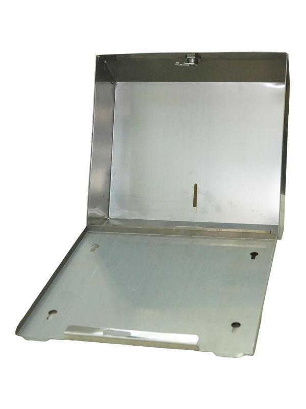 Диспенсер для полотенец лист Z, нерж. сталь, матовый, с ключом NV-2518