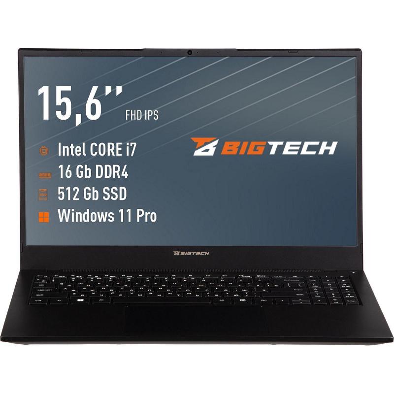 Ноутбук BigTech R157 (R157-I5B9W) i7-1255U/16Gb/512Gb SSD/15.6/W11P