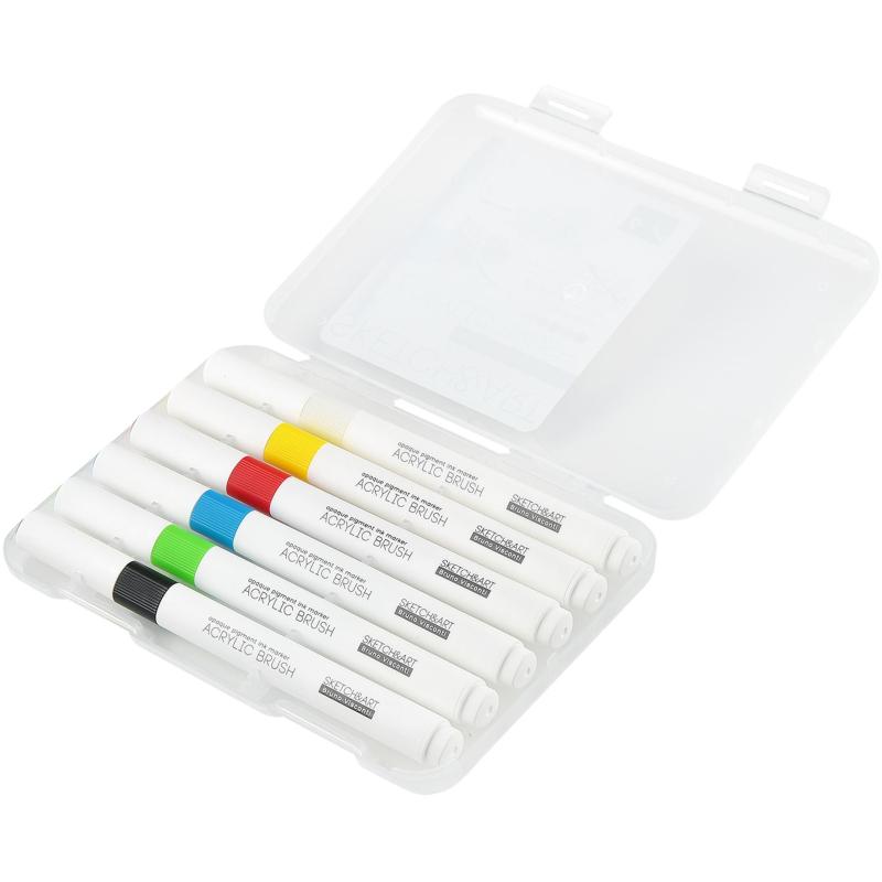 Набор маркеров-кистей акриловых Sketch&Art, 6 цв., 22-0153