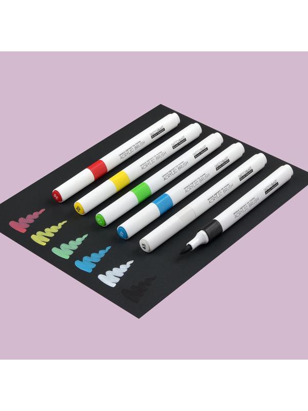 Набор маркеров-кистей акриловых Sketch&Art, 6 цв., 22-0153