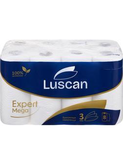Полотенца бумажные Luscan Expert Mega 3сл, 8рул/уп, 12м
